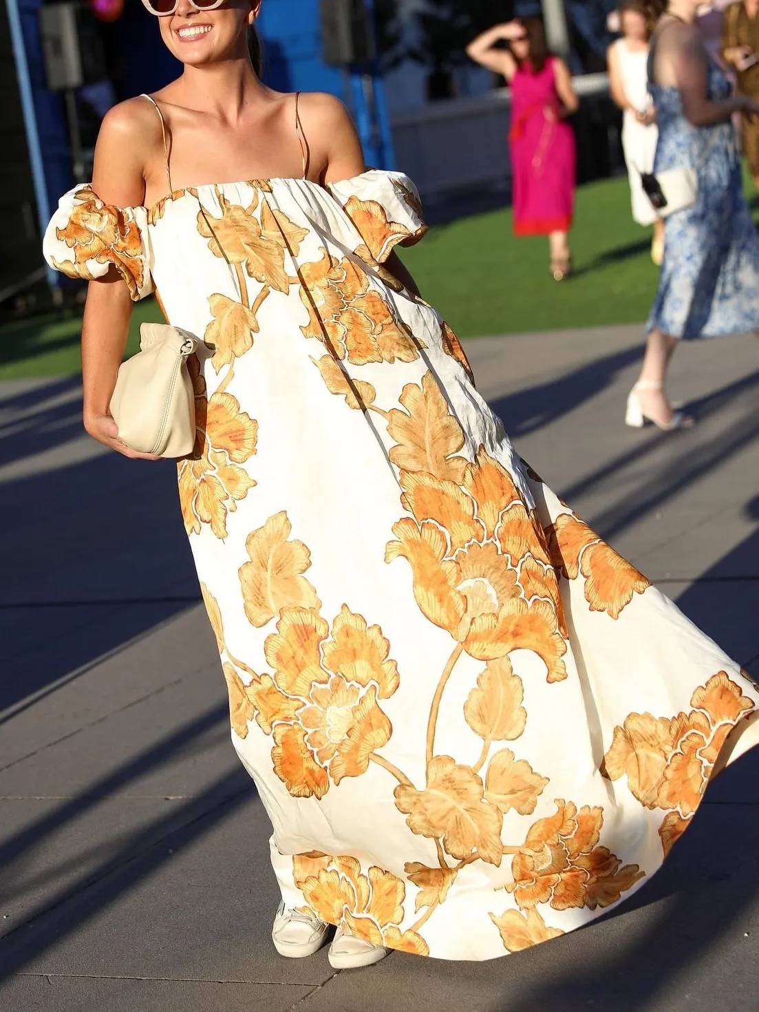 Floral Print Sling Dress Dresses