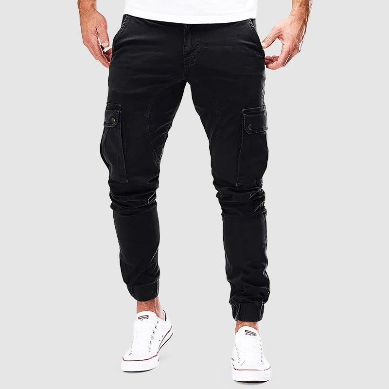 Oliver | Comfortable Cargo Pants Black