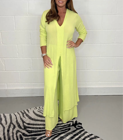 Capea | Airy Autumn Two-Piece Set Yellow