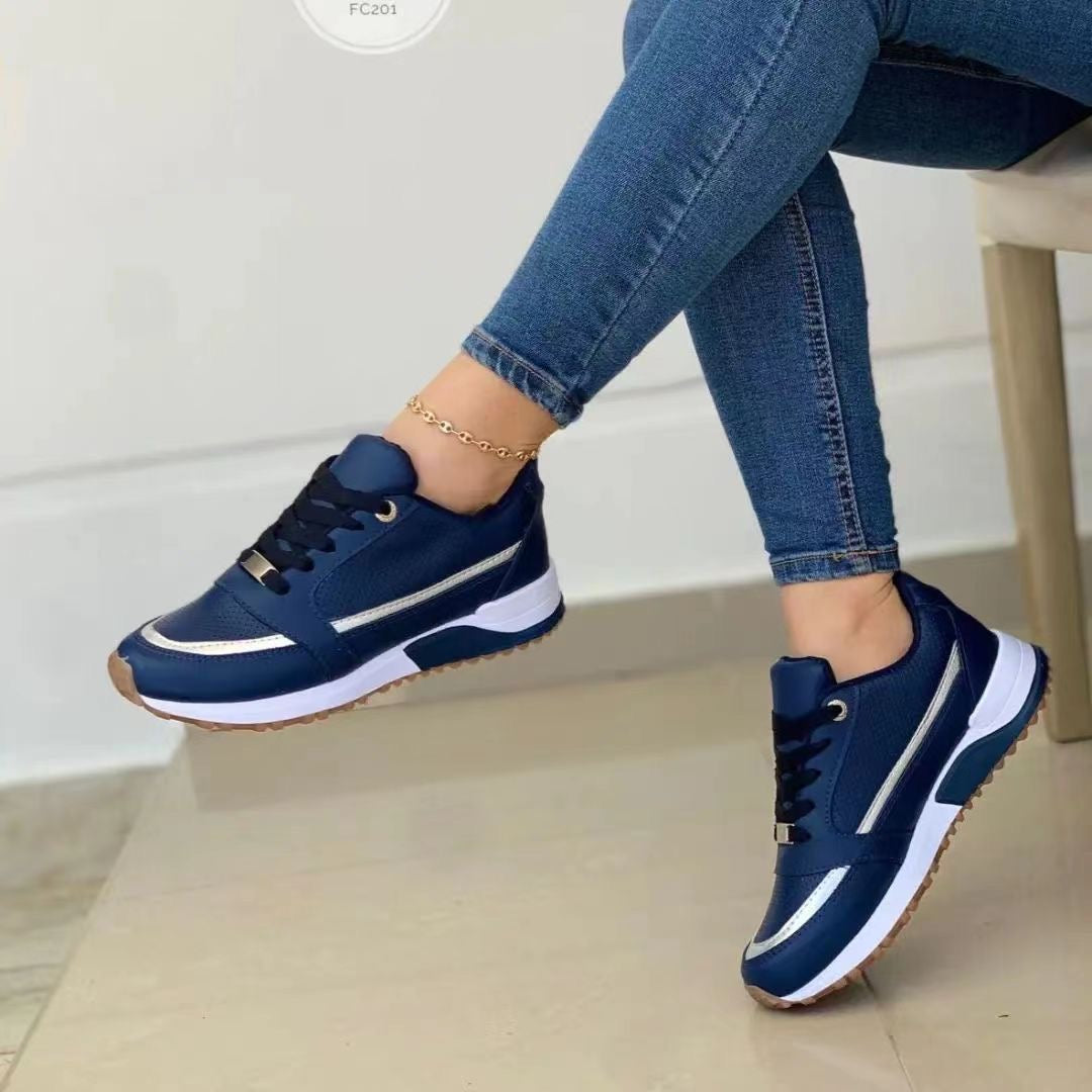 Anita™ - Orthopaedic Trainers Blue Shoes