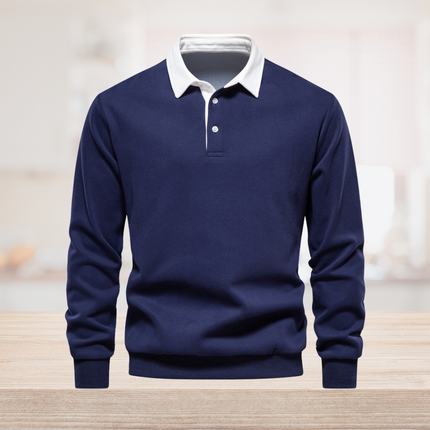 Grant | Polo Pullover Blue Pullover/Sweater
