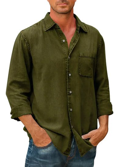 Mason | Casual Long-Sleeve Shirt Green Shirts