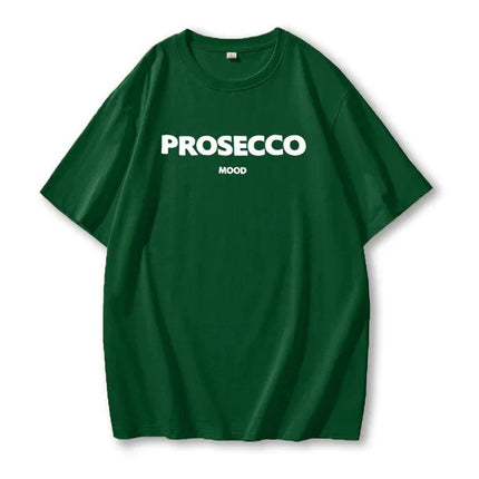 Prosecco Mood | Oversized Streetwear Cotton T-shirt Green