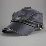 "Barrington" Genuine Leather Hat Dark Blue Hats