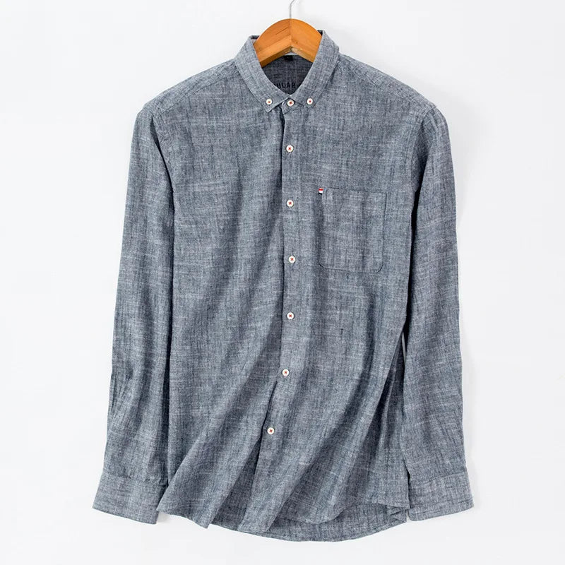 Timeless Button-Up Shirt for All-Day Comfort Men Shirts
