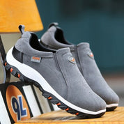Orthopedic Men's Walking Shoes Gray Shoes