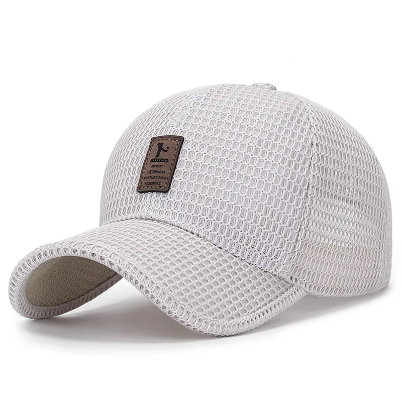 Breathable Mesh Cap Khaki Summer accessories