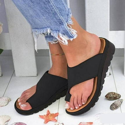 Summer Breeze Shock-Absorbing Sandals Black Orthopedic Sandals
