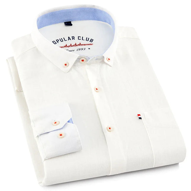 Montclair Linen Button-Down White