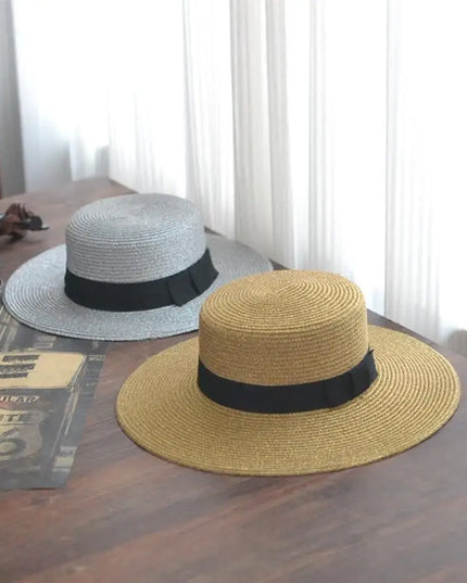 Ladies Sun Fedora Hat with Gold Braiding for Stylish Protection Hats