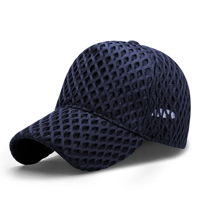 Diamond Weave Cap Navy Blue