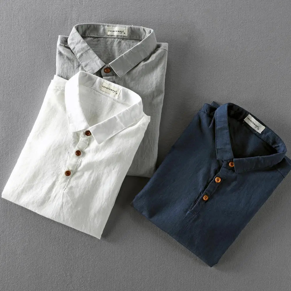 Premium Cotton Linen Shirt - Stylish and Comfortable