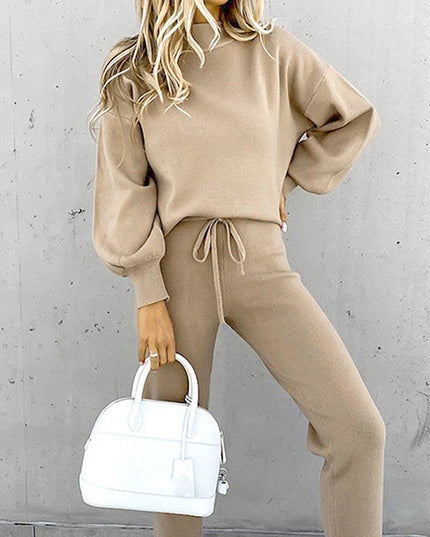 Mindy™ 2-Piece Women's Loungewear Set – Elegant & Comfortable Tracksuit Khaki Group2502