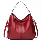 Vintage Leather Hobo Bag Red Handbags