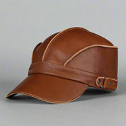 "Barrington" Genuine Leather Hat Brown Hats
