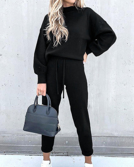 Mindy™ 2-Piece Women's Loungewear Set – Elegant & Comfortable Tracksuit Black Group2502