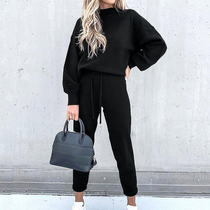 Mindy™ 2-Piece Women's Loungewear Set – Elegant & Comfortable Tracksuit Black Group2502