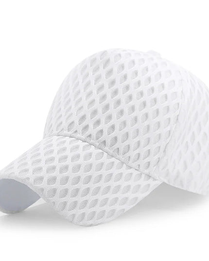 Diamond Weave Cap White