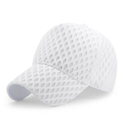 Diamond Weave Cap White