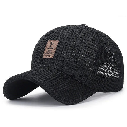 Breathable Mesh Cap Black Summer accessories