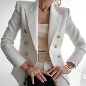 Women's Tailored Hedy Blazer White Blazer