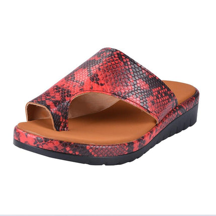 Summer Breeze Shock-Absorbing Sandals Red Orthopedic Sandals