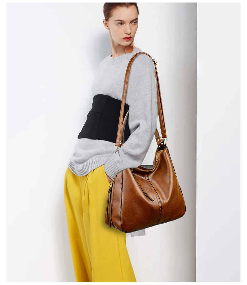 Vintage Leather Hobo Bag Handbags