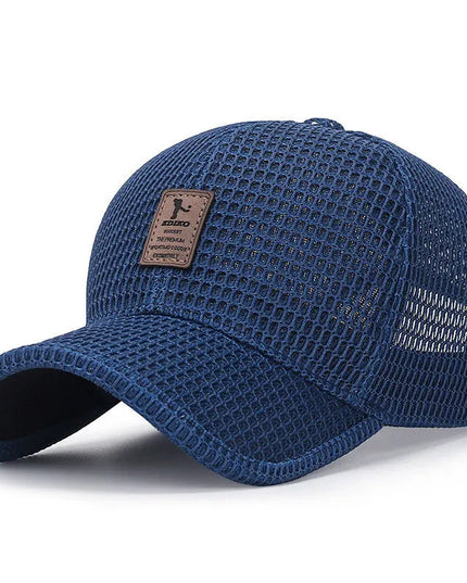 Breathable Mesh Cap Dark Blue Summer accessories