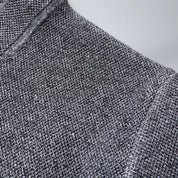 Cozy Knitted Wool Cardigan in Gray
