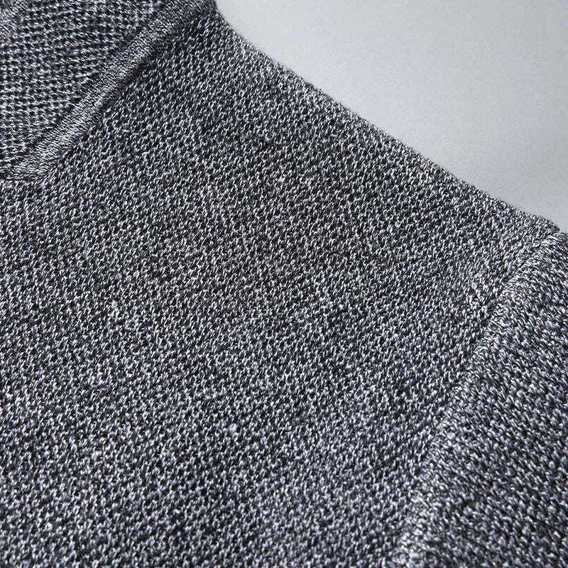 Cozy Knitted Wool Cardigan in Gray