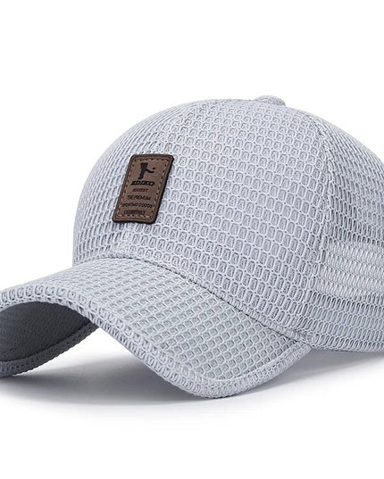 Breathable Mesh Cap Grey Summer accessories