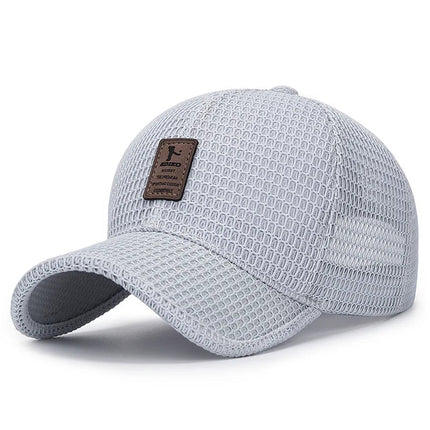 Breathable Mesh Cap Grey Summer accessories