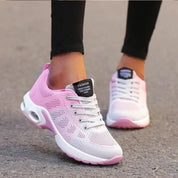 Aurélia - Foot-Supportive Trainers in Unique Colourways Pink & Grey Shoes