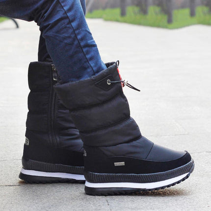 Women's Waterproof Non-Slip Winter Snow Boots Black Boots