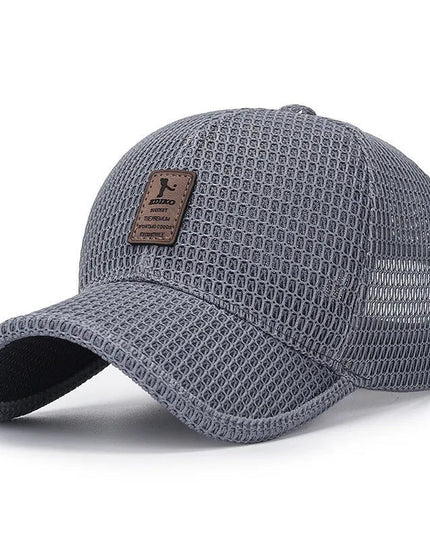 Breathable Mesh Cap Dark Grey Summer accessories