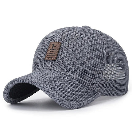 Breathable Mesh Cap Dark Grey Summer accessories