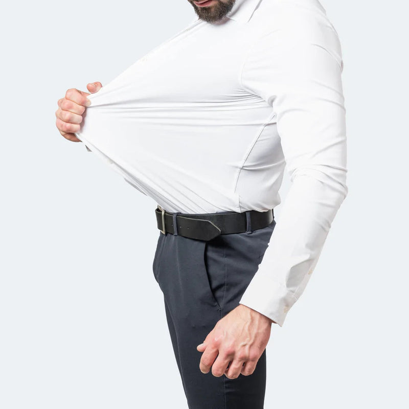 Men's Stretch Comfort Dress Shirt White Shirts
