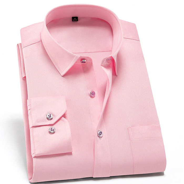 Men's Stretch Comfort Dress Shirt Pink Shirts