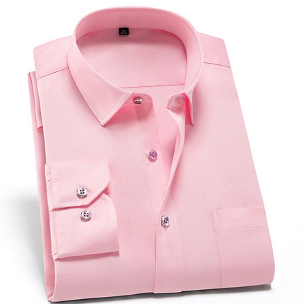 Men's Stretch Comfort Dress Shirt Pink Shirts