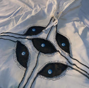 Harajuku Eye Patchwork Hoodie Men's Hoodie