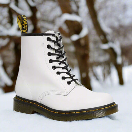 Aria Lace-Up Ankle Boots White Boots