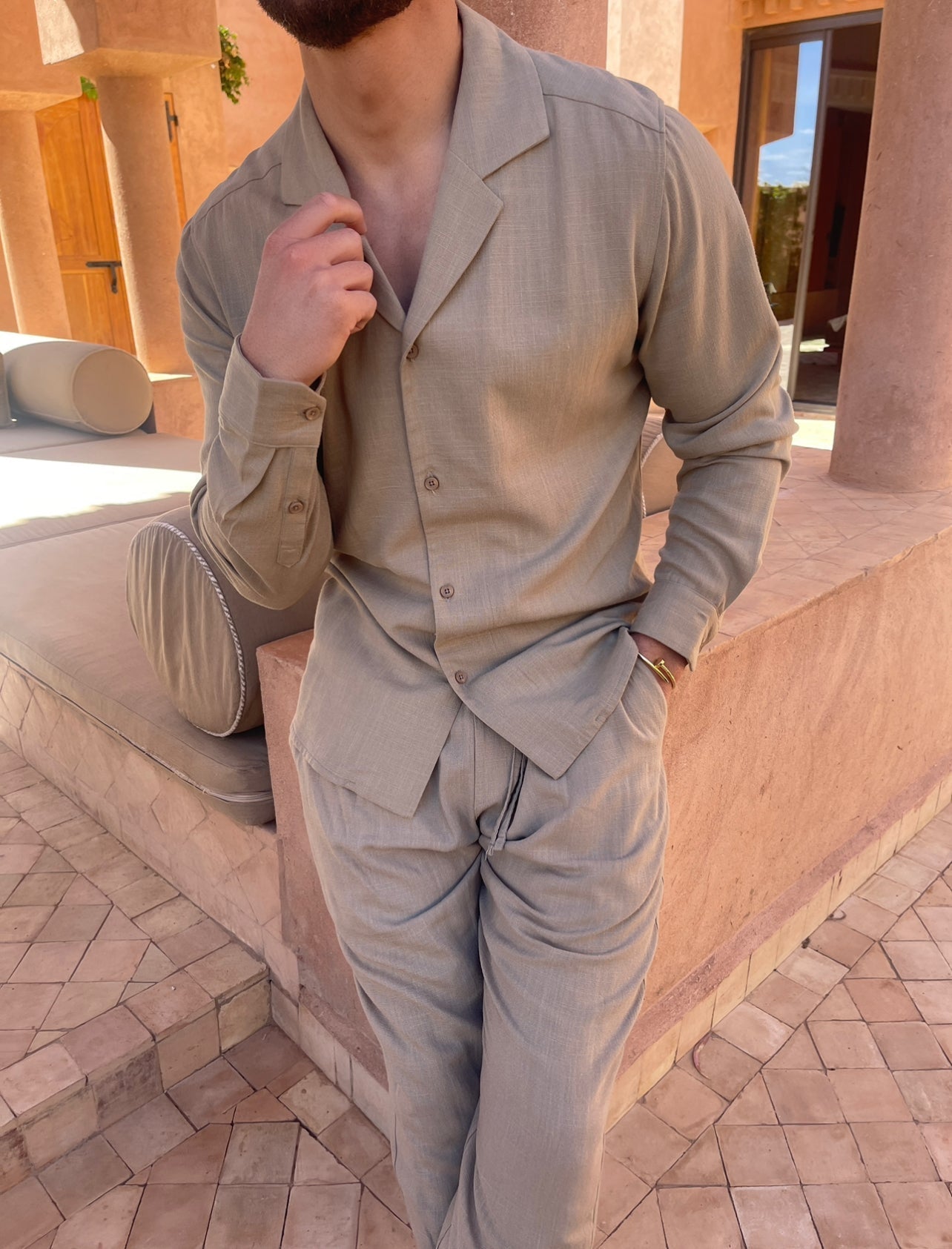 Dylan | Easy Wear Co-Ord linnen-broek