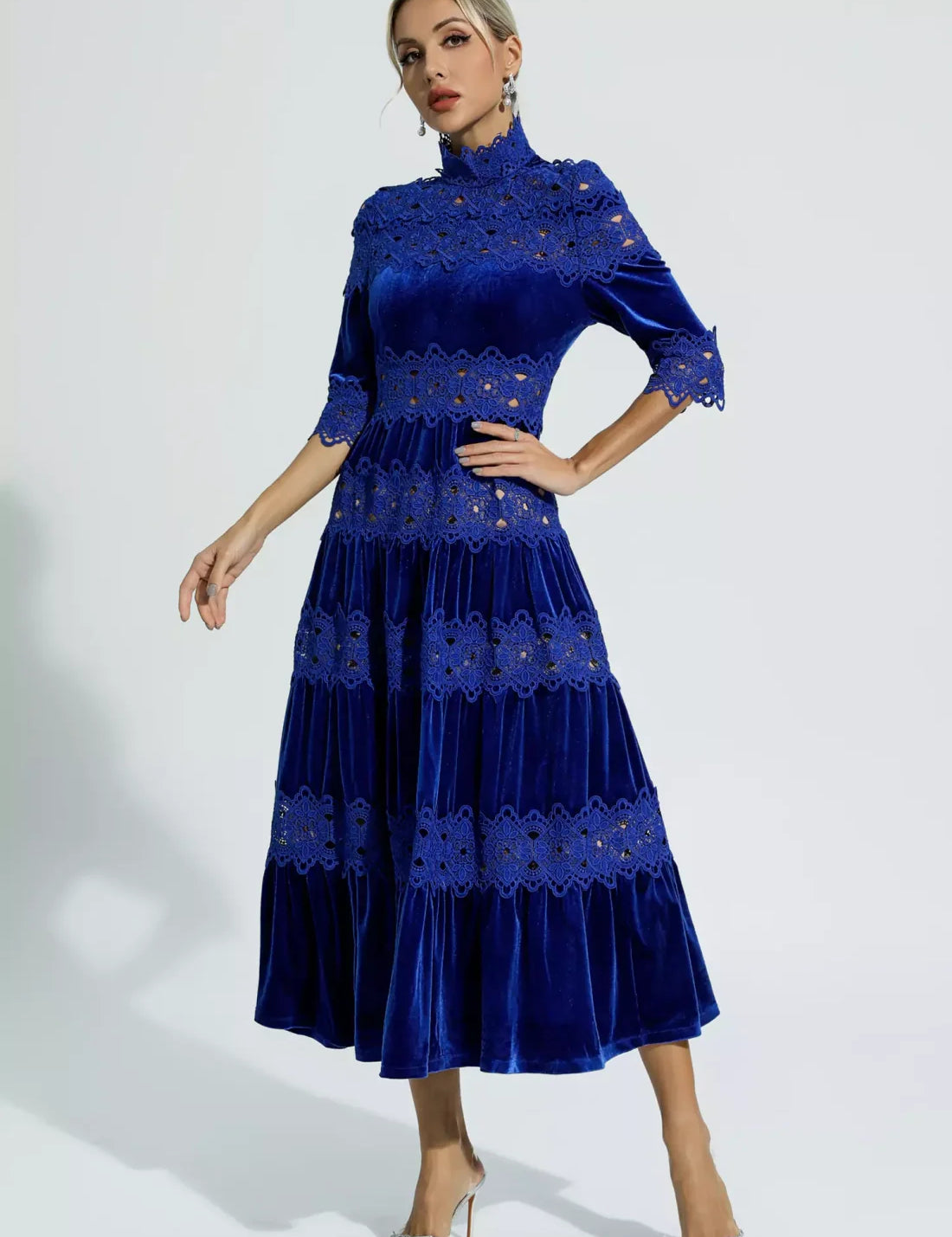 Noelle™ | Heavy Hollow Embroidery Thigh-Slimming Dress Dresses