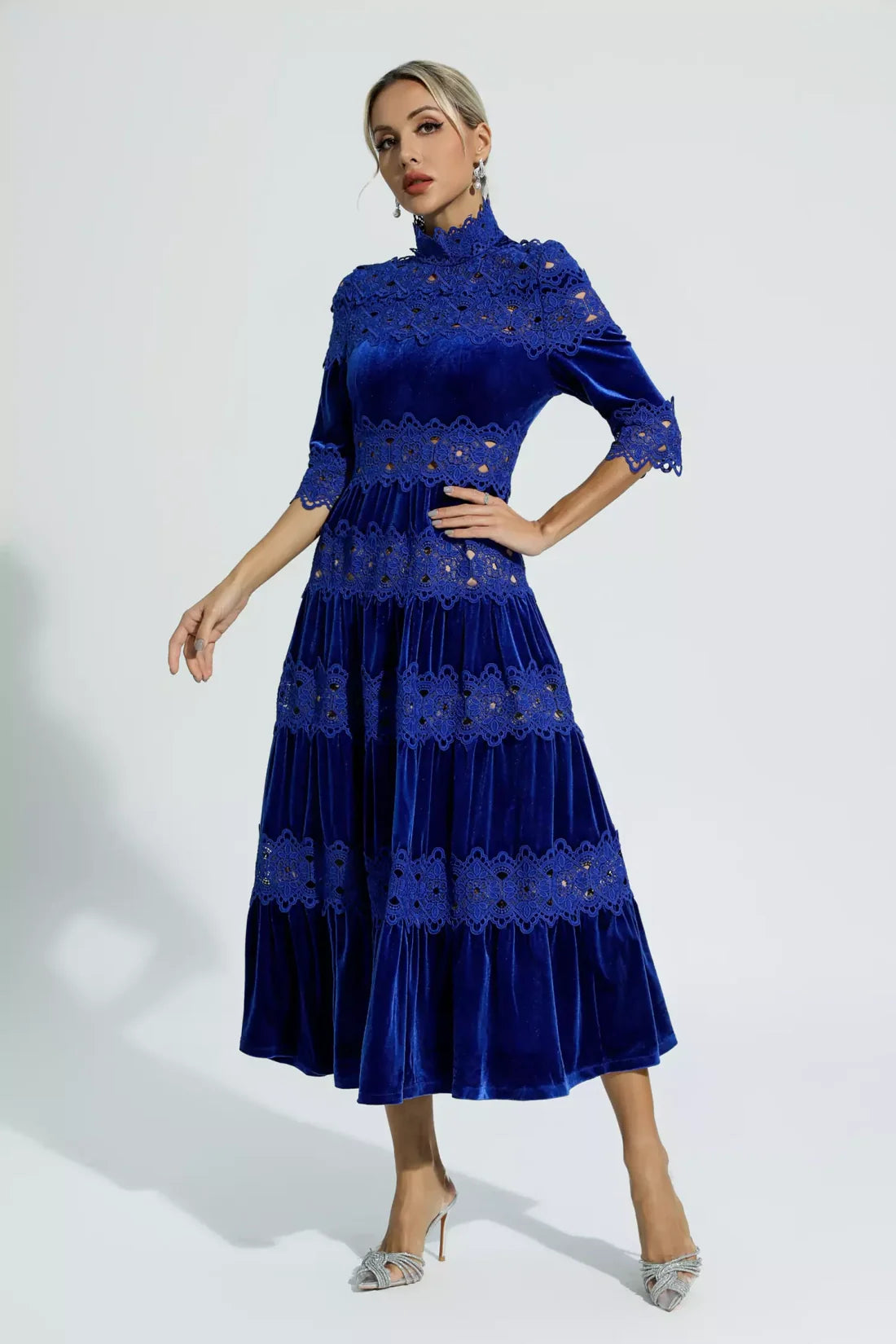 Noelle™ | Heavy Hollow Embroidery Thigh-Slimming Dress Dresses