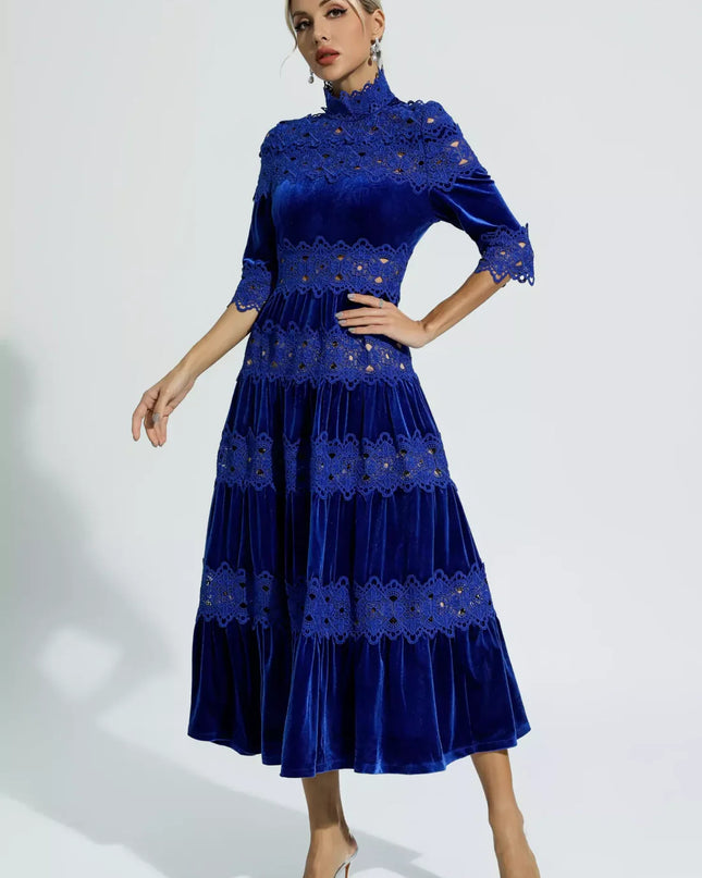 Noelle™ | Heavy Hollow Embroidery Thigh-Slimming Dress Dresses