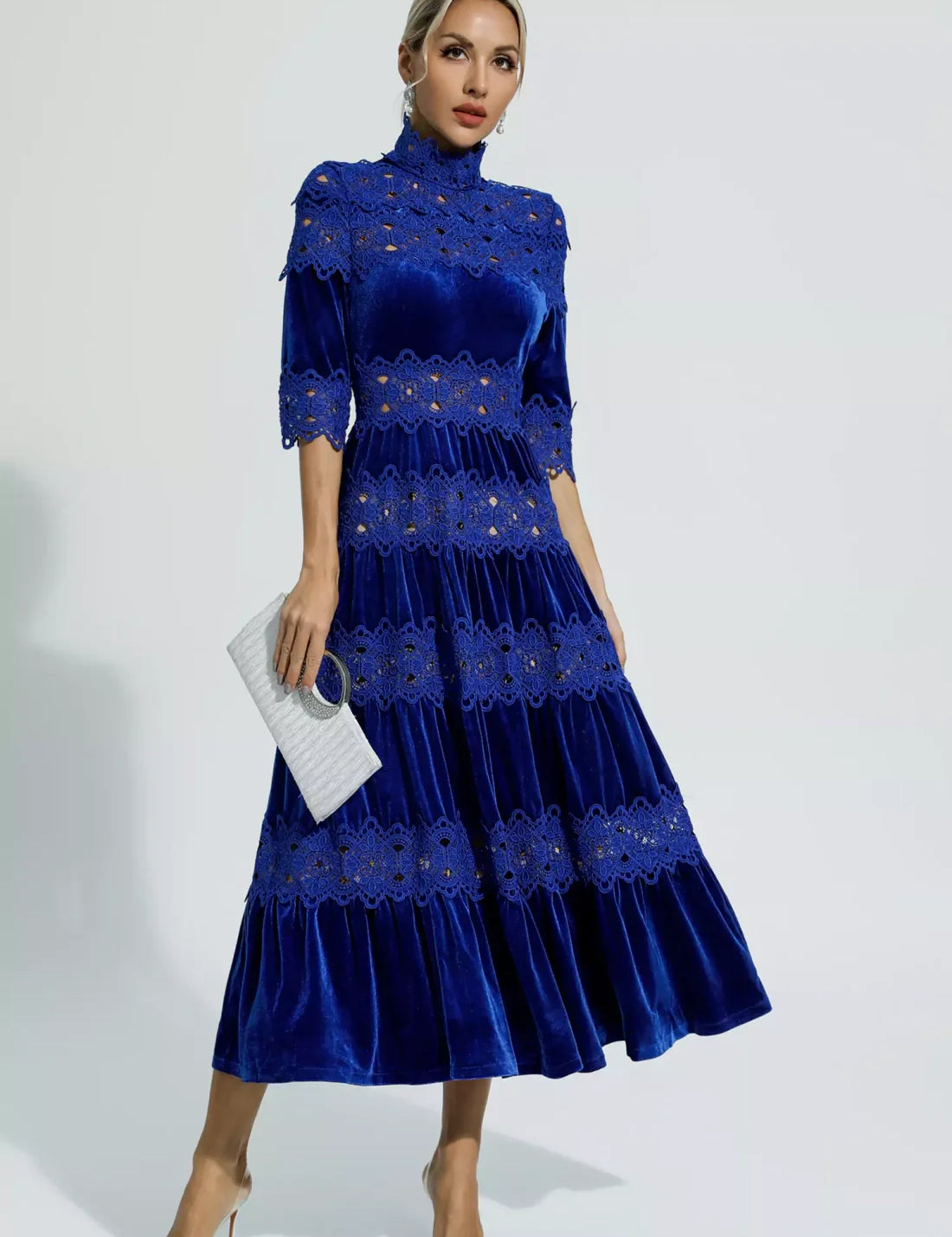 Noelle™ | Heavy Hollow Embroidery Thigh-Slimming Dress Dresses