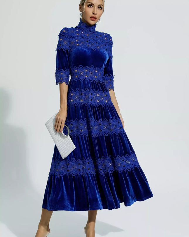 Noelle™ | Heavy Hollow Embroidery Thigh-Slimming Dress Dresses