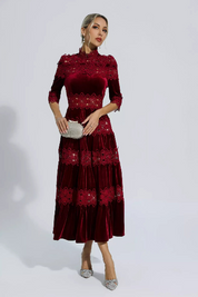 Noelle™ | Heavy Hollow Embroidery Thigh-Slimming Dress Dresses