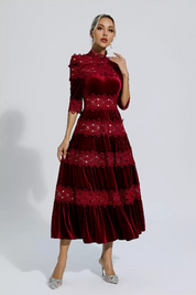 Noelle™ | Heavy Hollow Embroidery Thigh-Slimming Dress Dresses
