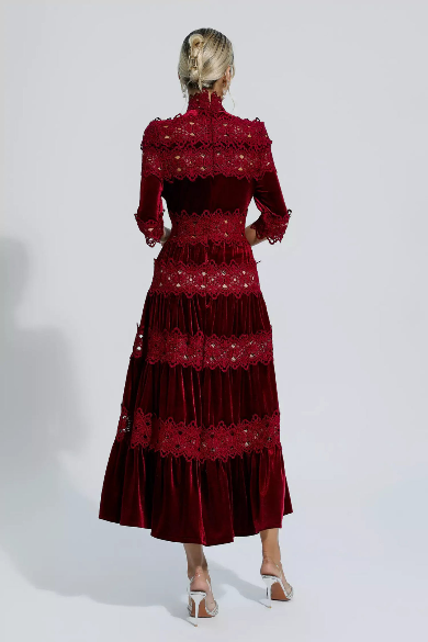 Noelle™ | Heavy Hollow Embroidery Thigh-Slimming Dress Dresses
